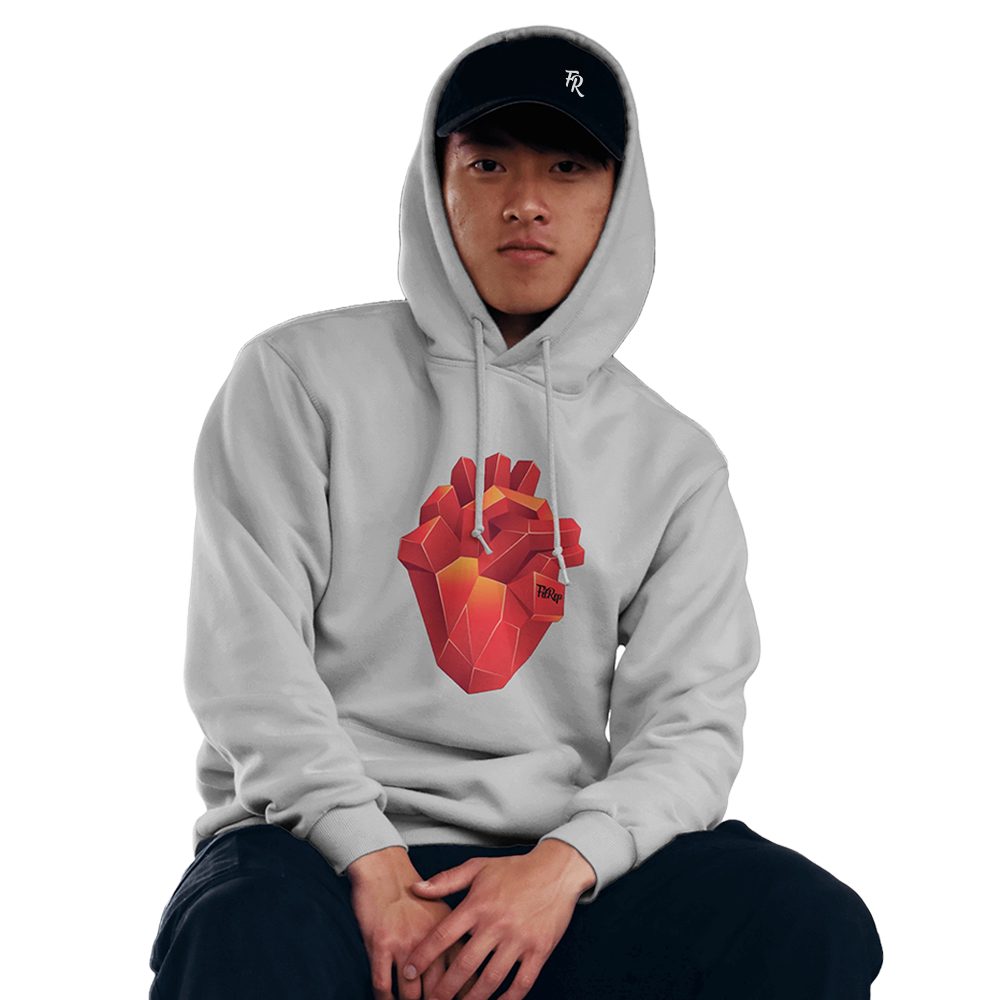 FitRep CUSTOM - HEART Throb - Men's Gym Hoodie - Love theme - Fitrep